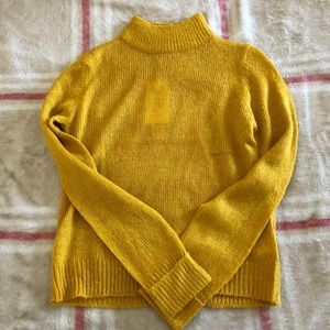 ASOS mustard turtle neck knit